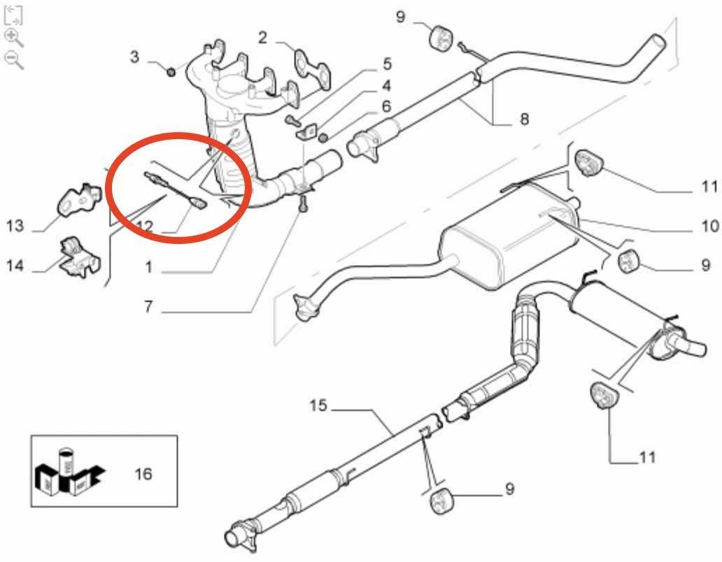  new goods immediate payment FAE made Alpha Romeo MITO Mito Giulietta O2 sensor 55219791 51774422 55201610