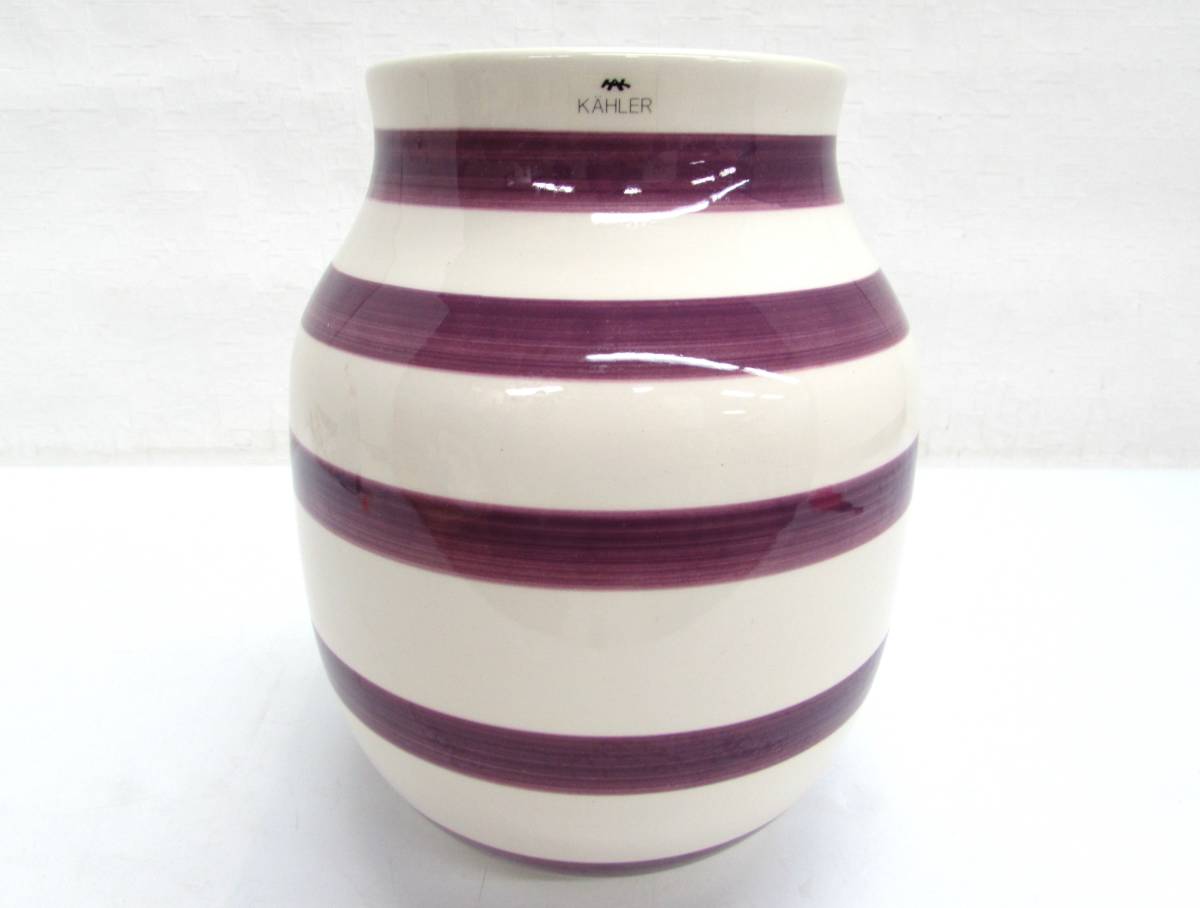 Khlerke-la-Omaggiooma geo flower base plum Denmark made brand ceramics and porcelain vase flower vase interior objet d'art ornament decoration thing 