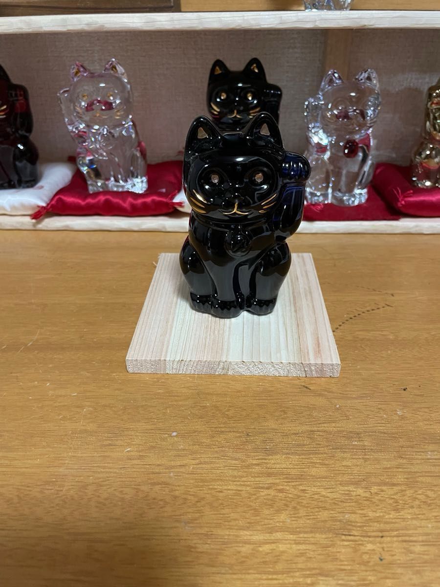 未使用 美品】バカラ まねき猫 オブジェ 1点 ミッドナイト 未使用 美品】バカラ まねき猫 オブジェ 1点 ミッドナイト