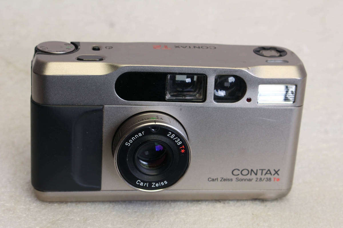 現状。コンタックス CONTAX T2 チタンクローム フィルムカメラ。 管理2-