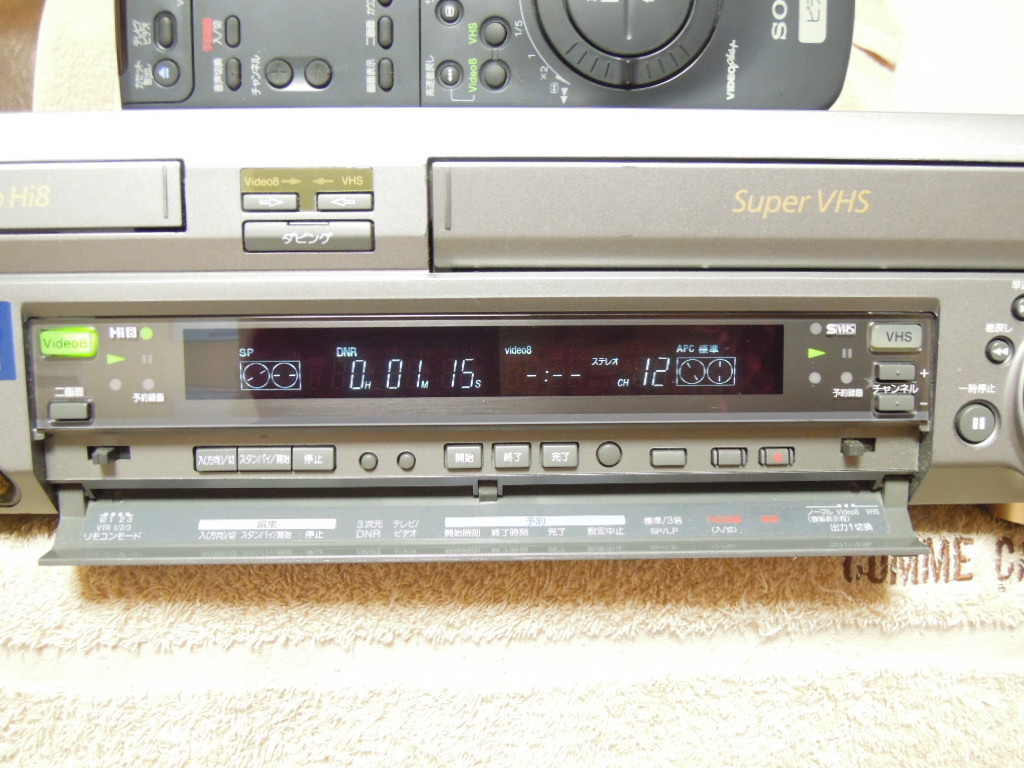 SONY　HI8　S-VHSビデオデッキ WVーST1 動作美品_画像4