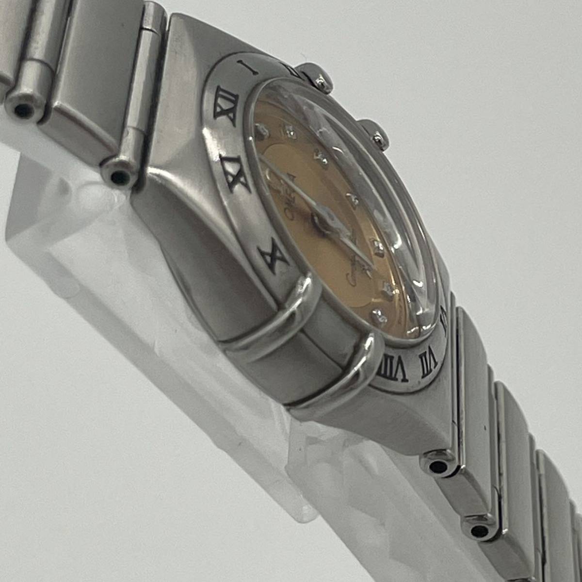 オメガ OMEGA コンステレーション 12Pダイヤ シンディ クロフォード 1997本限定 1564.65 腕時計 SS ダイヤモンド クォーツ レディース