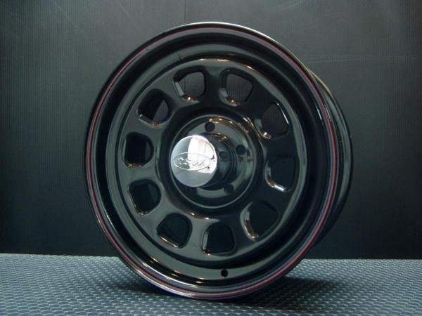 ○ 特価 TSW デイトナ ブラック 16×7J+35 5穴 114.3 + GOODYEAR NASCAR 215/65R16C ホワイトレター タイヤセット 152系 ハイラックス_画像4