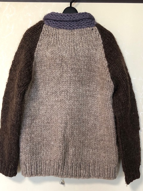 【クリーニング済】 アダムエロペ カウチンセーター カナダ製 肉厚 カウチンニット カーディガン INDIAN SWEATER  ADAM ET ROPEの画像10