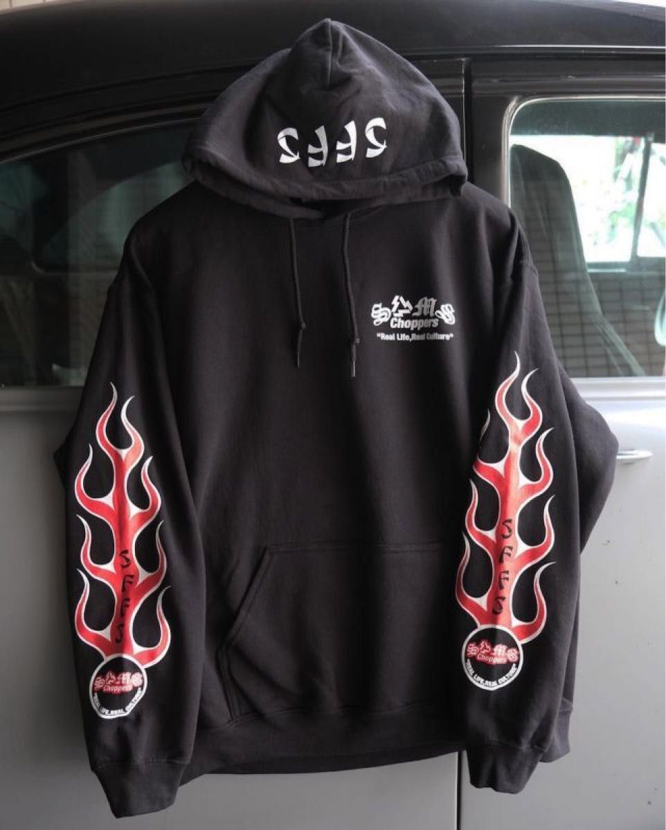 サムズ　SAMS パーカー　CHOPPERS SFFS HOODIEブラック　XLサイズ