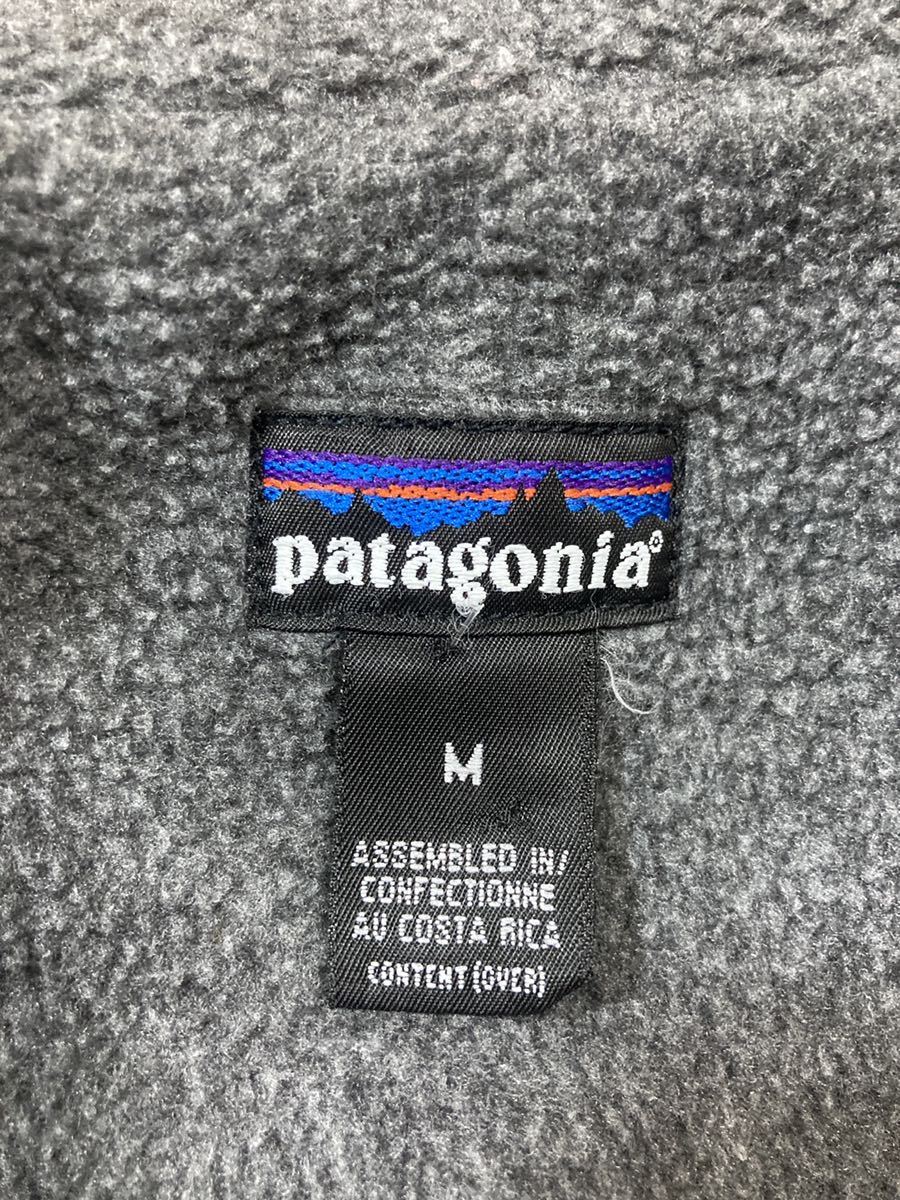 楽天市場店 patagonia パタゴニア p6 シェルドシンチラベスト　コスタリカ製　グリーンXグレー　９０Ｓ　雪無しタグ　Ｍサイズ　美品　ヴィンテージ