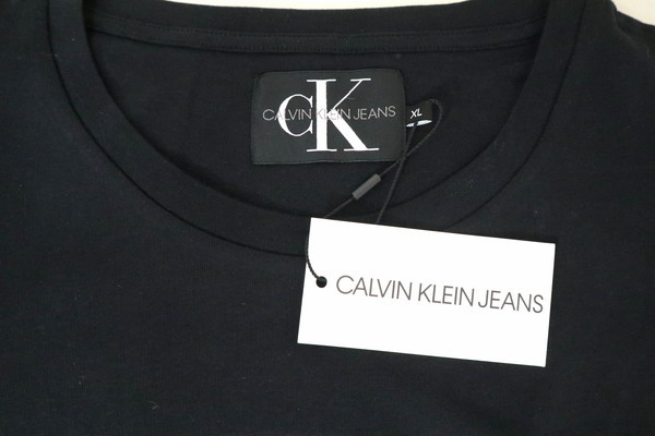＊新品 カルバンクライン ジーンズ Calvin Klein Jeans　ロゴプリント 半袖 Tシャツ コットン100% サイズXLブラックLCT2270_画像6