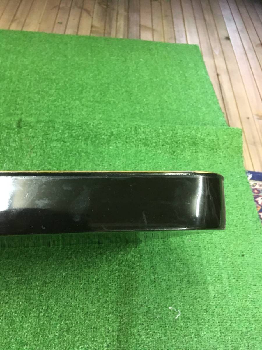  lacquer paint black * gold tray Showa era modern woodworking product domestic production * rare antique 