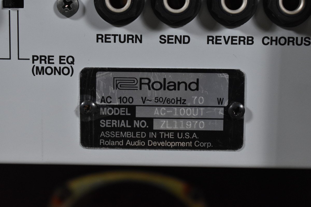 Roland ローランド AC-100UT アコースティックコーラス ACOUSTIC CHORUS-100 ギターアンプ_画像8