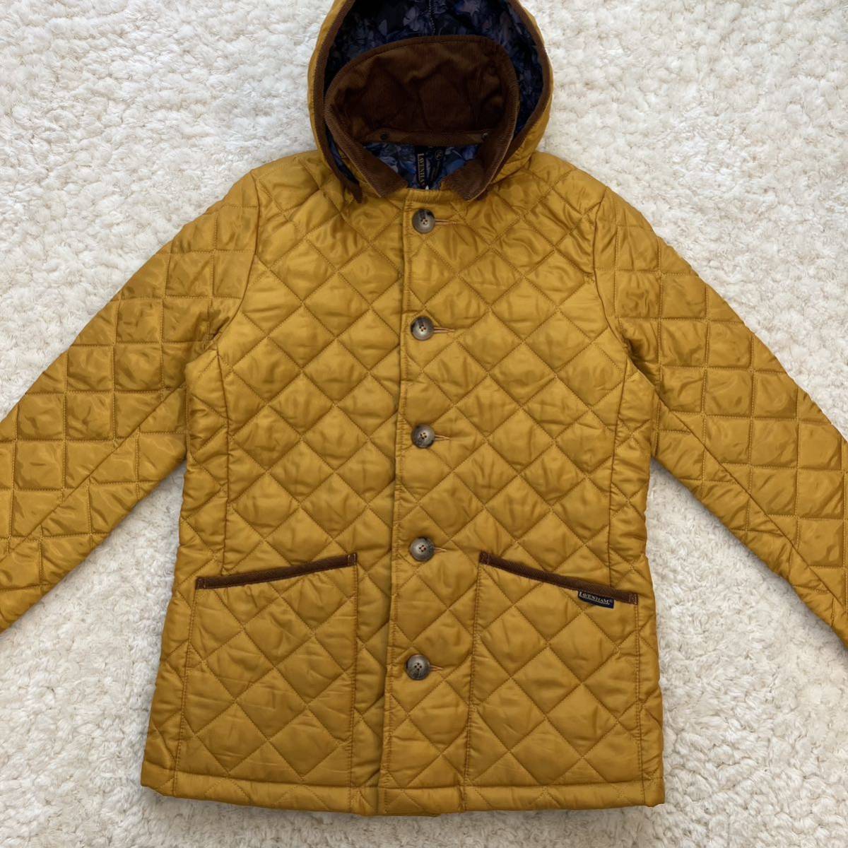 タグ付未使用 Paul Smith×LAVENHAM キルティングジャケット38 ポールスミス ラベンハム マスタードイエロー_画像2