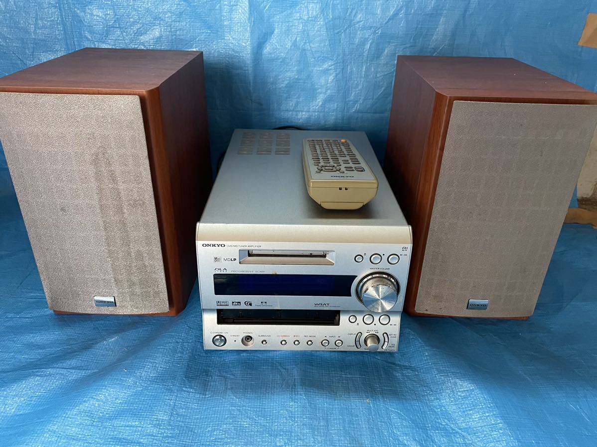 ONKYO FRGXDV CD DVD MD コンポ オンキョー D S7GXDV スピーカー付
