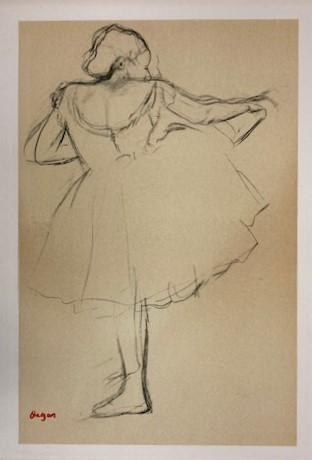 【特価】　≪　　エドガー・ドガ　　≫　　腐食 銅版画　 　LES DANSEUSES A LA BARRE 　 1948年　　EDGAR DEGAS_画像2