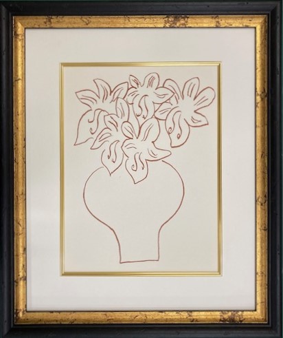 【特価】　 ≪　　アンリ・マティス　　≫ 　　リトグラフ【石版画】 　RONSARD-XXIV　 　 1948年 　　HENRI MATISSE_画像1