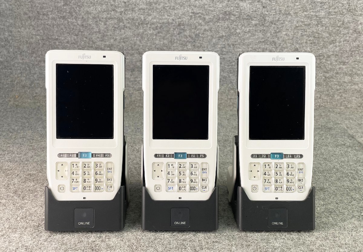 M* Fujitsu (Fujitsu)/ портативный терминал /Handheld Terminal MultiPad V2/FHT451BS 3 шт. комплект / cradle зарядное устройство 3 шт. имеется / первый период . settled (2