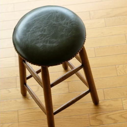 スツール 木製 丸椅子 おしゃれ カウンタースツール アンティーク レトロ 高さ65cm オークハイスツール 送料無料(一部地域除く) diz4331