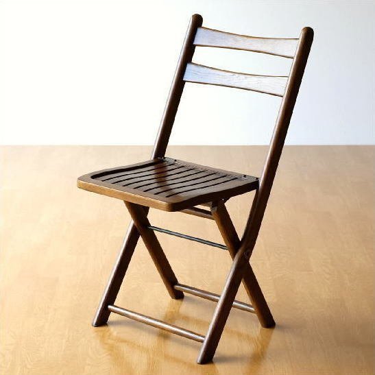 折りたたみ椅子 木製 無垢 オークフォールディングチェアー 送料無料(一部地域除く) diz7462
