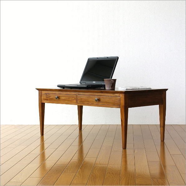  low desk desk wooden natural wood computer desk width 100 depth 50 final product cheeks stylish desk low type free shipping ( one part region excepting ) wat9495