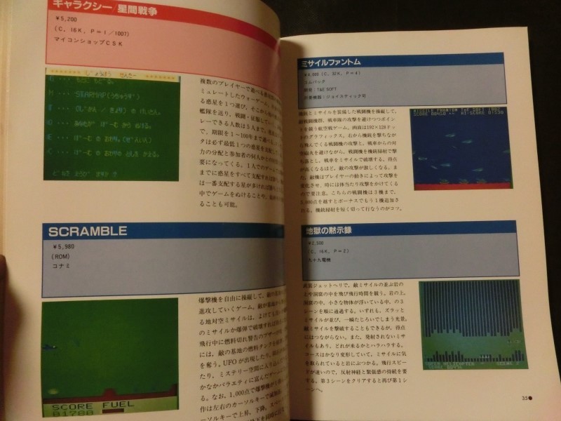 希少☆『'83 パピコン百科 NEC PC-6000用ソフトウェア年鑑 PC-6000/6001 ゲーム ホビー 教育 CAI 実務 他 1983年発行 新紀元社』_画像5
