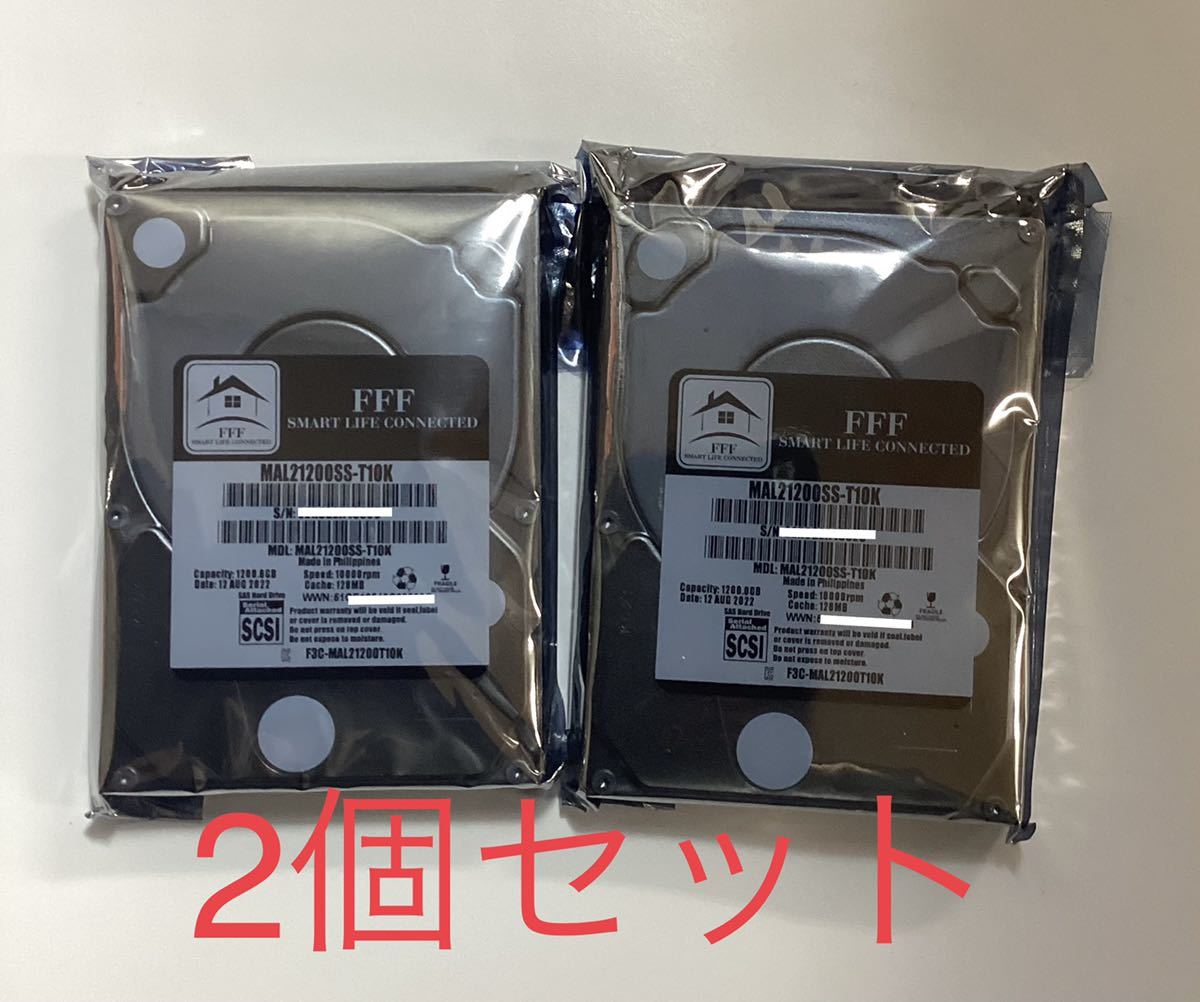 MARSHAL マーシャル 内蔵 ハードディスク HDD 2.5インチ 1.2TB 10000rpm SAS MAL21200SS-T10K/2個セット【再生品】_画像1