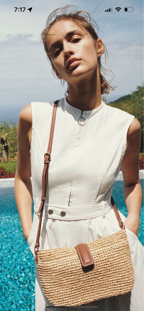 スペイン発送 ZARA 編み込みクロスボディバッグ 上品カジュアル ザラ 編み込みクロスボディバッグ 黒|Yahoo!フリマ(旧PayPay