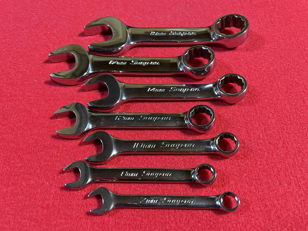一部予約!】 Snap-on OXIM ミジェット コンビレンチ 7本セット