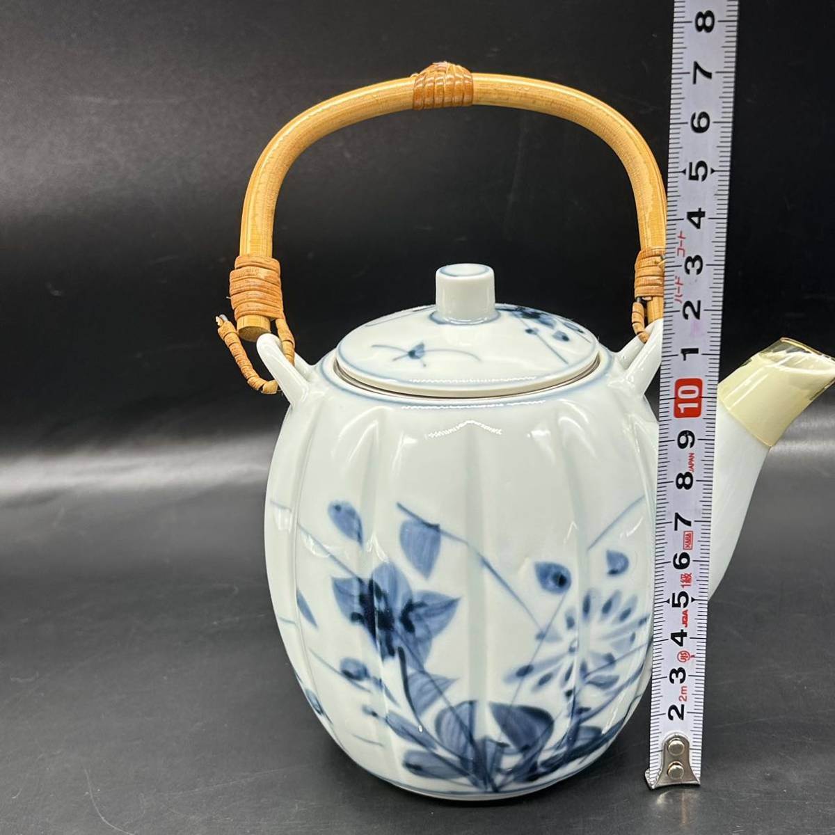 土瓶　急須　茶道具 陶磁器　食器　草花紋　 Z24-2_画像6