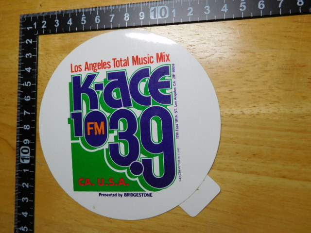 希少レア☆彡新品在庫品・Los Angeles・FM103.9・CA.USA(12㎝）ステッカーの画像1