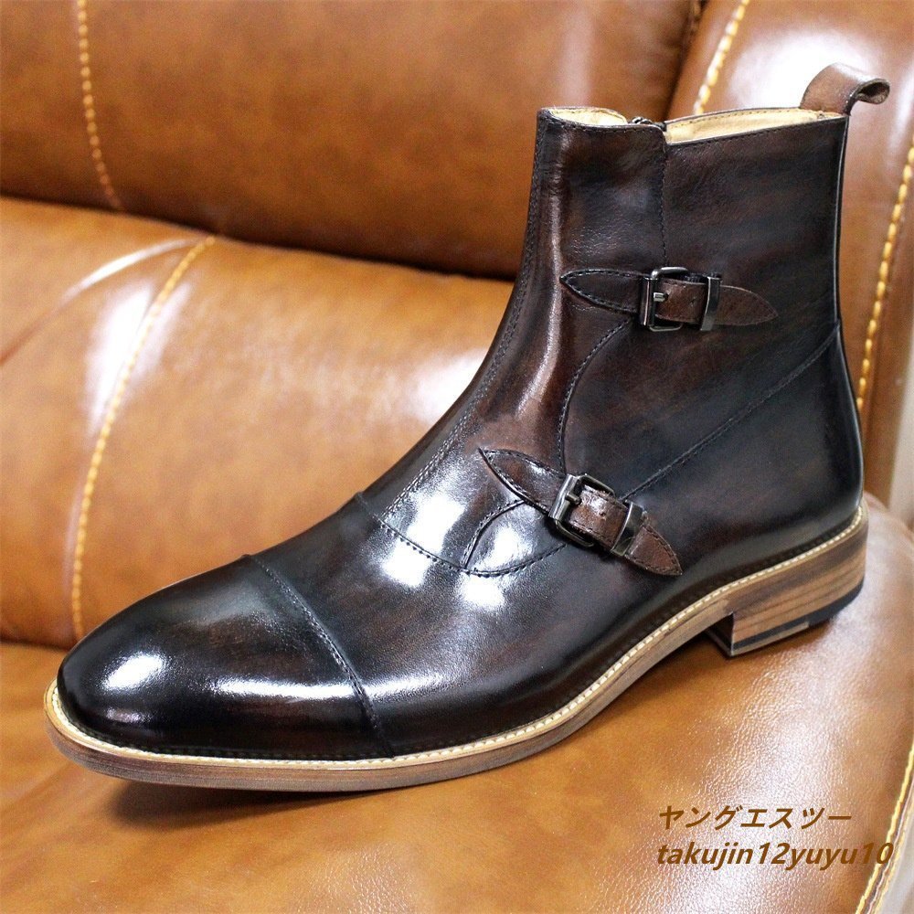 Цена 100 000 коротких ботинок лучшие инженерные сапоги Martin Boots Cowhide Business Shoes