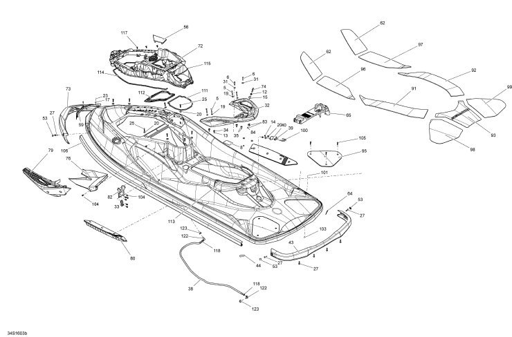Yahoo!オークション - SEADOO RXT-X 300'16 OEM section (Body-w Yahoo!オークション - SEADOO RXT-X 300'16 OEM section (Body-w