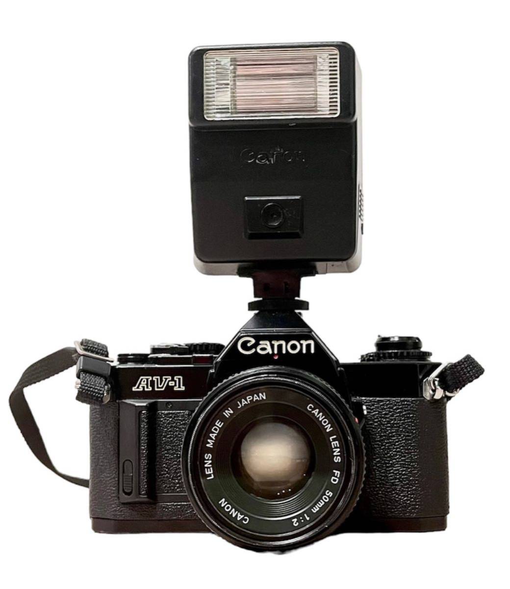 ☆CANON AV-1 フィルム 一眼レフカメラ + レンズ50mm F=1:2-