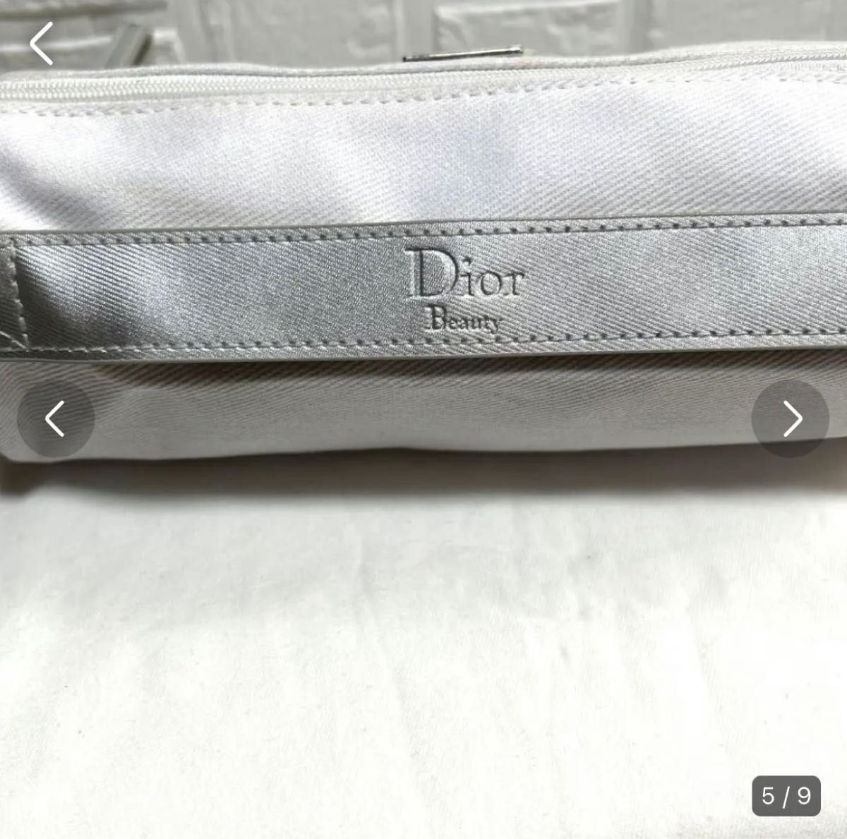 美品 クリスチャンディオール ポーチ 白 Christian Dior 可愛い