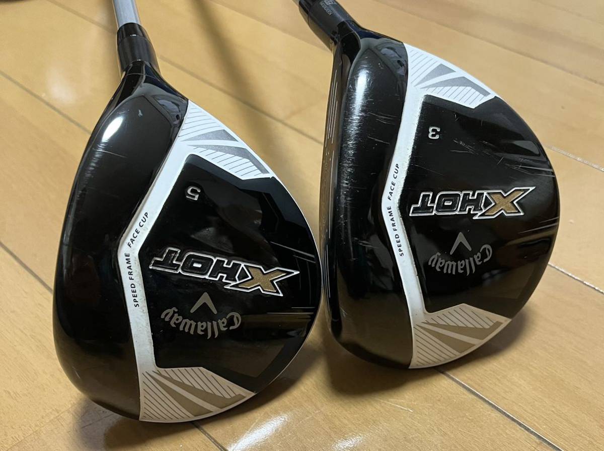 キャロウェイ Callaway X-HOTフェアウェイウッド3W&5W　2本セット　送料無料_画像1