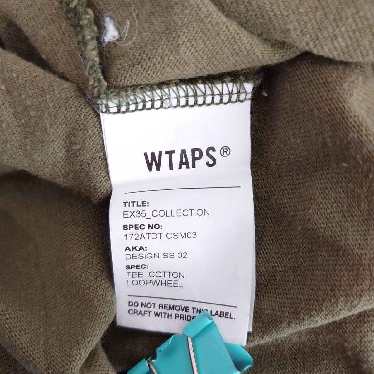 WTAPS ダブルタップス 半袖 Tシャツ DESIGN SS02 コットン メンズ L 10110886