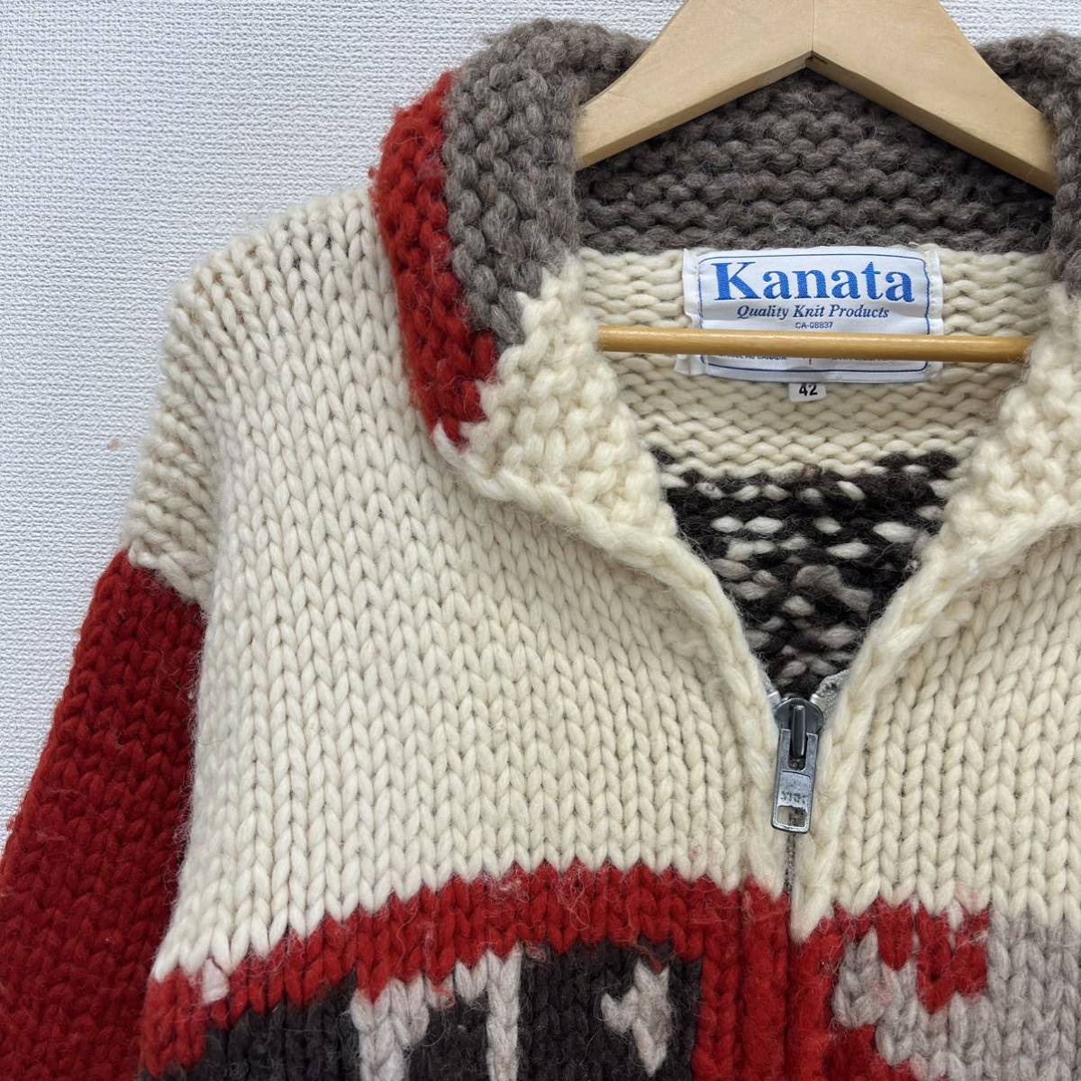 KANATA カナタ カウチンセーター カウチンニット ウール クマ 熊 KANATA カナタ カウチンセーター カウチンニット ウール クマ 熊