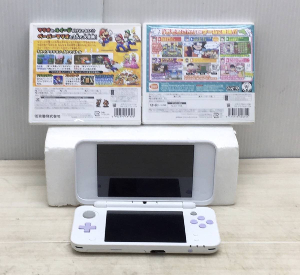 送料無料S76025 Newニンテンドー2DS LL 本体 ソフト2点セット　3DSマリオ&ルイージRPG おそ松さん 松まつり　良品