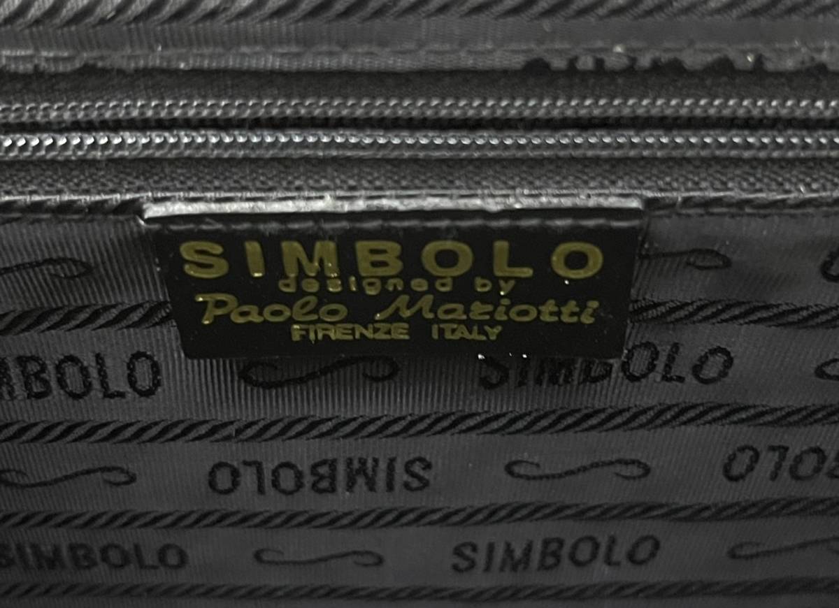 送料無料S79860 SIMBOLO ハンドバッグ ワインレッド ボルドー 鞄 カバン_画像4