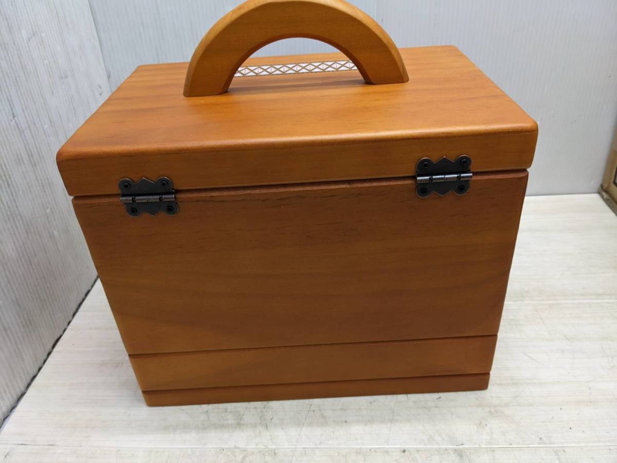 送料無料S79242 Orient オリエント ソーイングボックス 木製 小物ケース アクセサリーケース 収納ボックス ケース_画像2