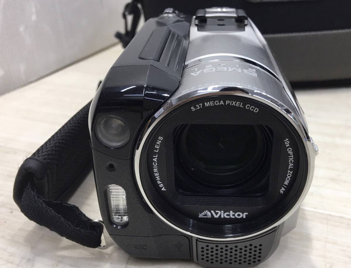 送料無料S79530 HDD ビデオカメラ Victor GZ-MG575-S ハードディスクムービー ZOOM/AF f=6.3-63mm 1:3.5 Φ46_画像6