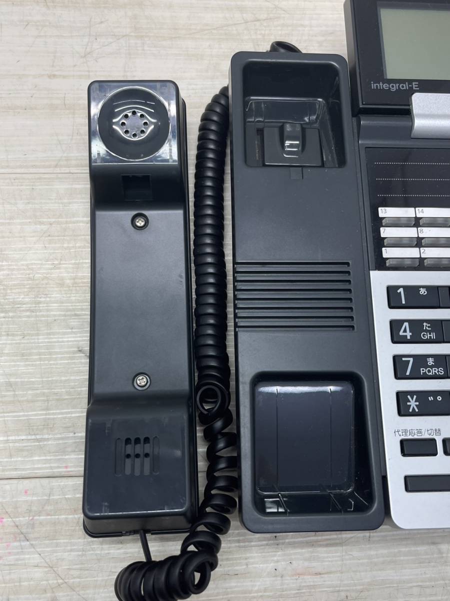 送料無料S79891 HITACHI 電話機 ET-18iE-SD B 2 子機付き 日立 integral-E 黒　ビジネスホン_画像3