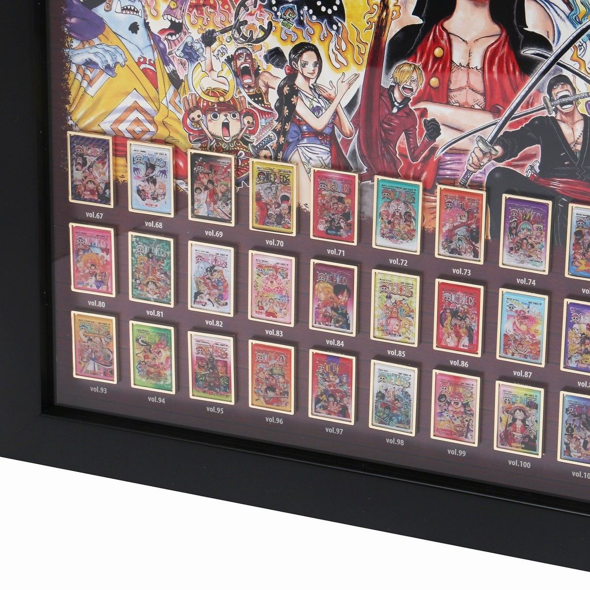 ONE PIECE 連載25周年記念額装ピンズセット ワンピース 100巻記念 ピンズコレクション