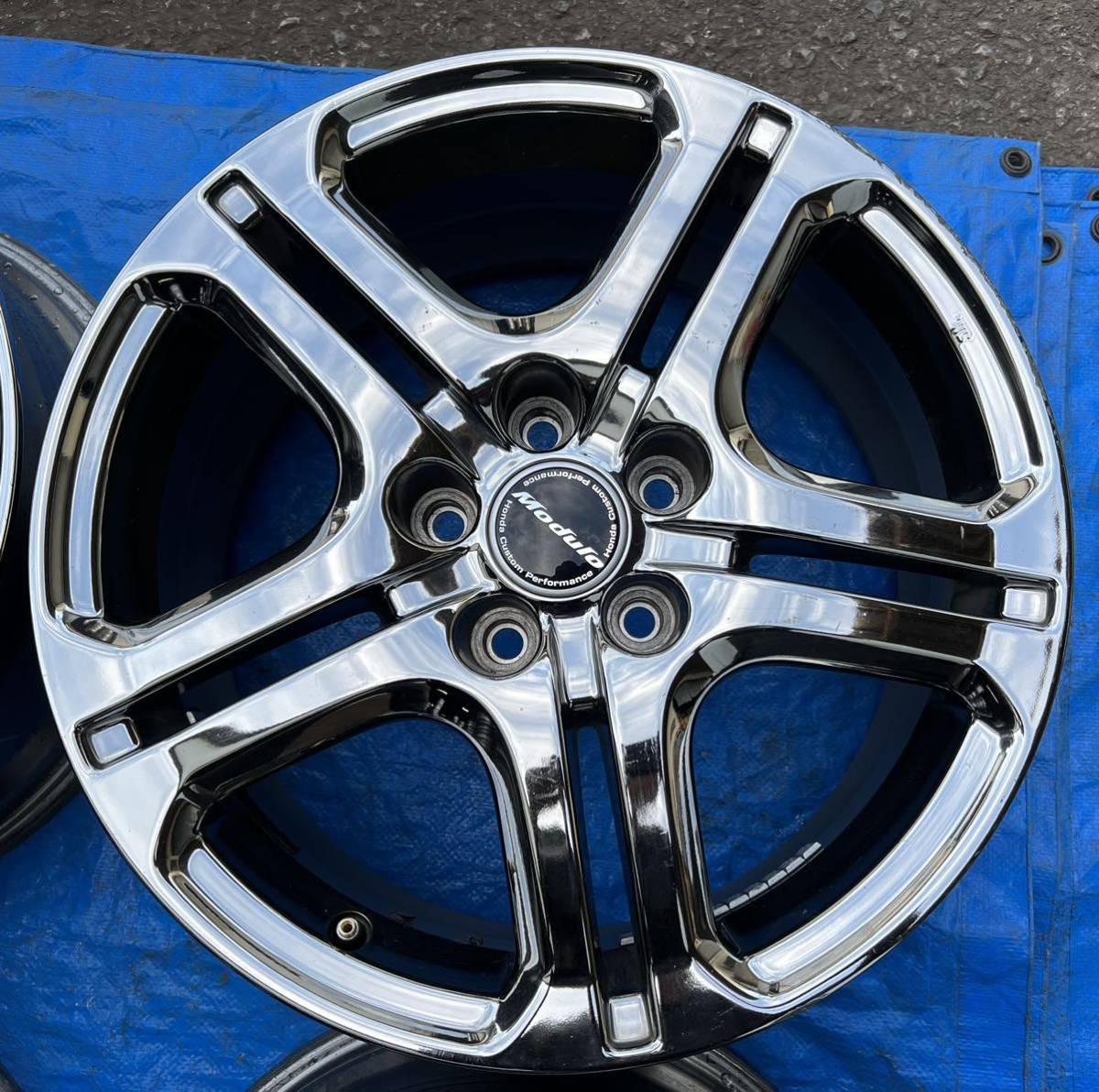 ホンダ レジェンド KB1 純正　OP Modulo ホイール 18x8J+55 120-5H 18インチ KB2 オプション　モデューロ　４本セット_画像3