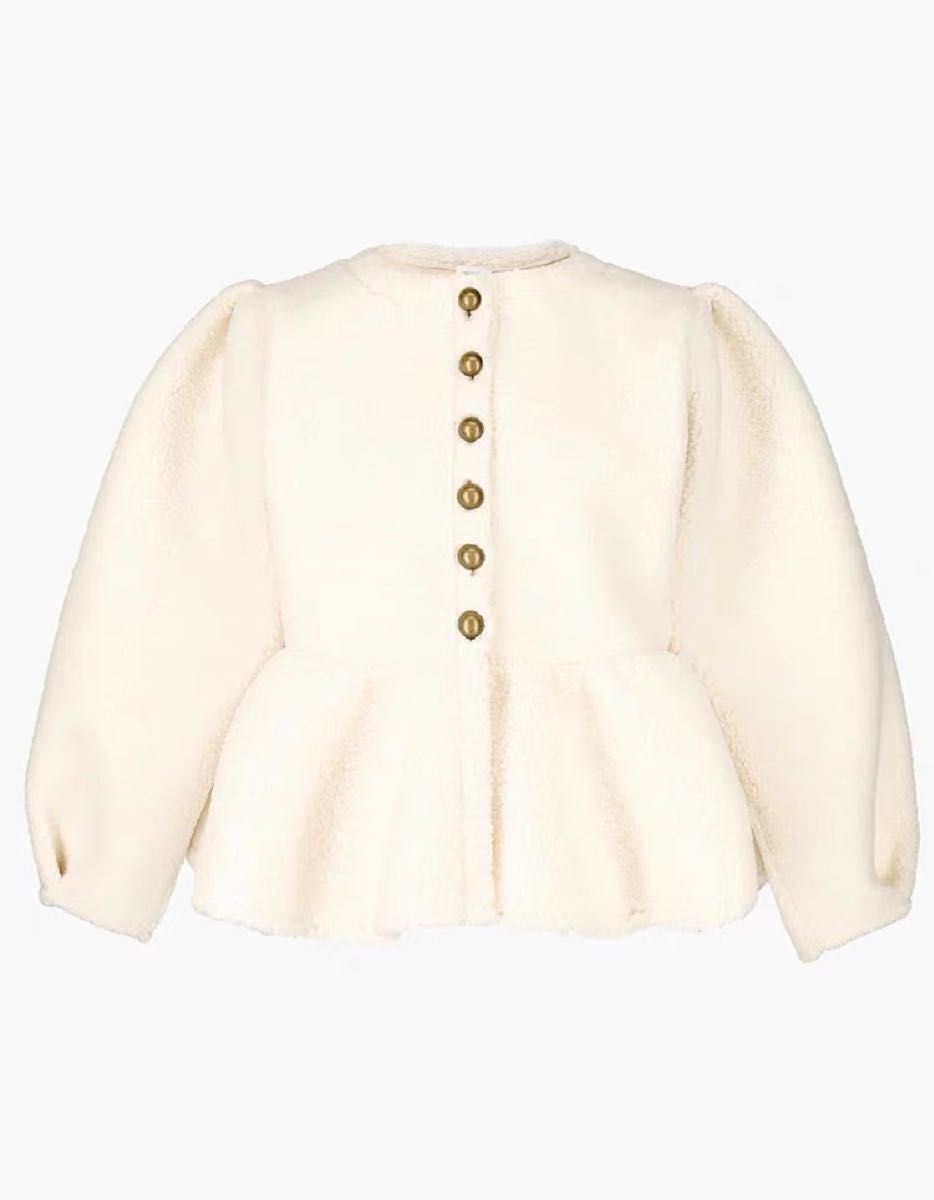 新品Bibiy モコモコボアペプラムカーディガンPEPURAMUCARDIGAN 新品Bibiy モコモコボアペプラムカーディガンPEPURAMUCARDIGAN