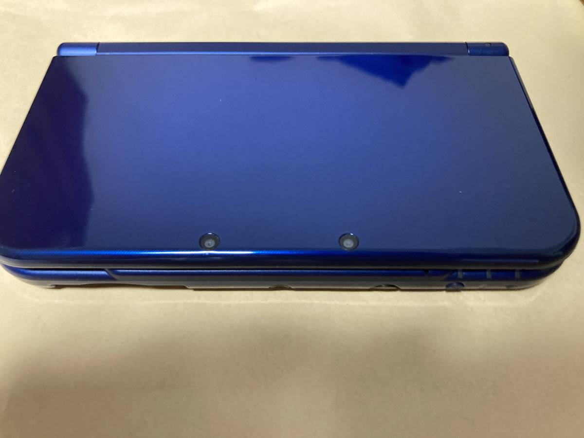 New ニンテンドー 3DS LL 本体 メタリックブルー ケース・ACアダプター付 動作確認・初期化済 任天堂_画像4