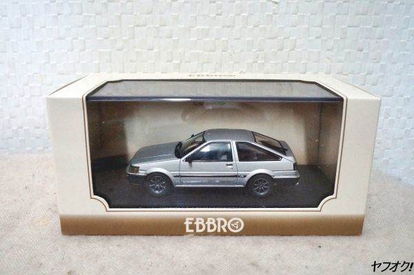  EBBRO Toyota Corolla Levin 1600 GTV with alloy wheel 1/43 minicar silver.
