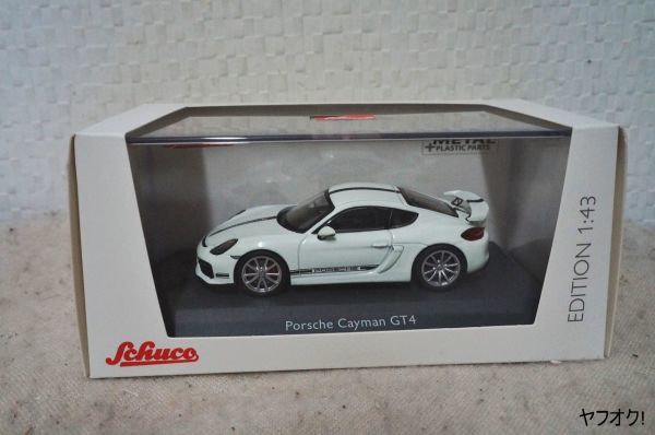  Schuco Porsche Cayman GT4 1/43 миникар белый 