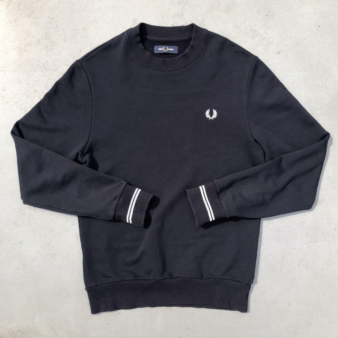 fred perry フレッドペリー 刺繍ロゴ スウェット トレーナー プル