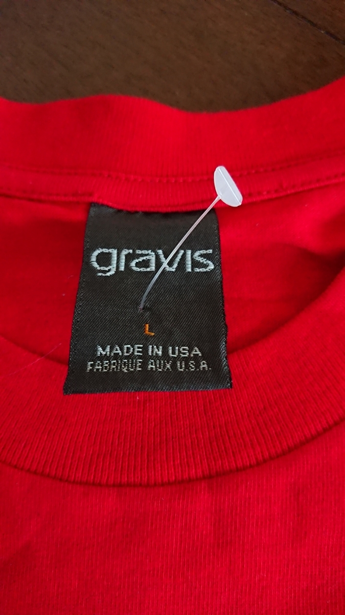 gravis 半袖Tシャツ 新品タグ付き サイズL USサイズ レッド_画像3