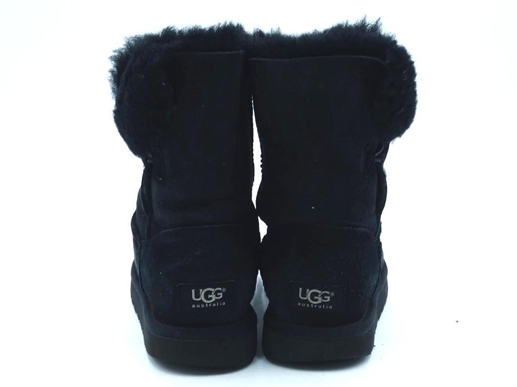 UGG Australia アグ オーストラリア F19012F ムートン ブーツ size24/黒 ◆■ ☆ djc5 レディース_画像3