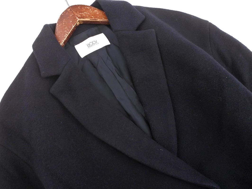 BODY DRESSING body dressing wool . Chesterfield coat size38/ dark blue *# * dja6 lady's 