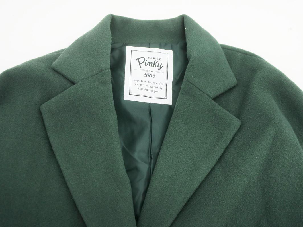  As Know As Chesterfield coat sizeF/ green *# * djb2 lady's 